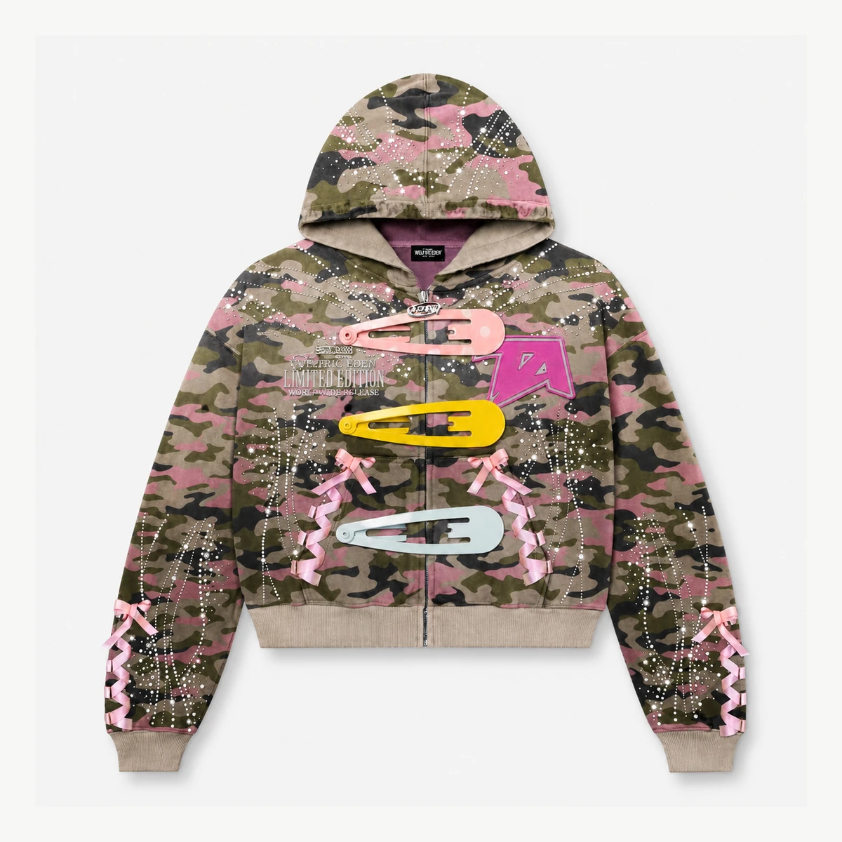 Limited Edition Safety Pin Camo Hoodie