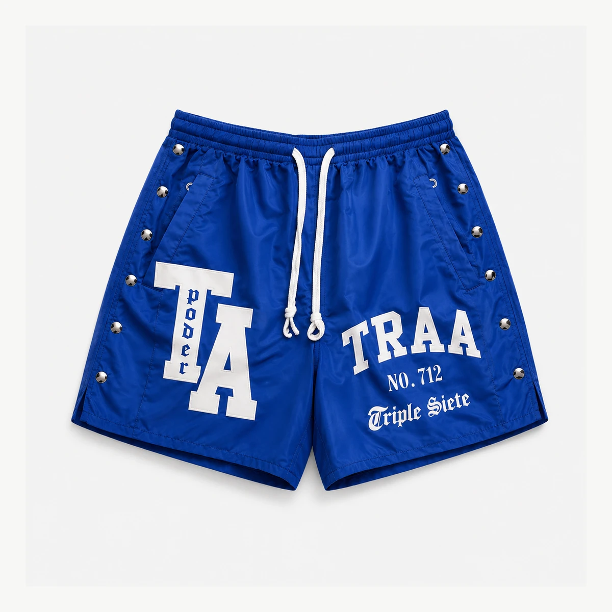Triple Siete Shorts — Blue